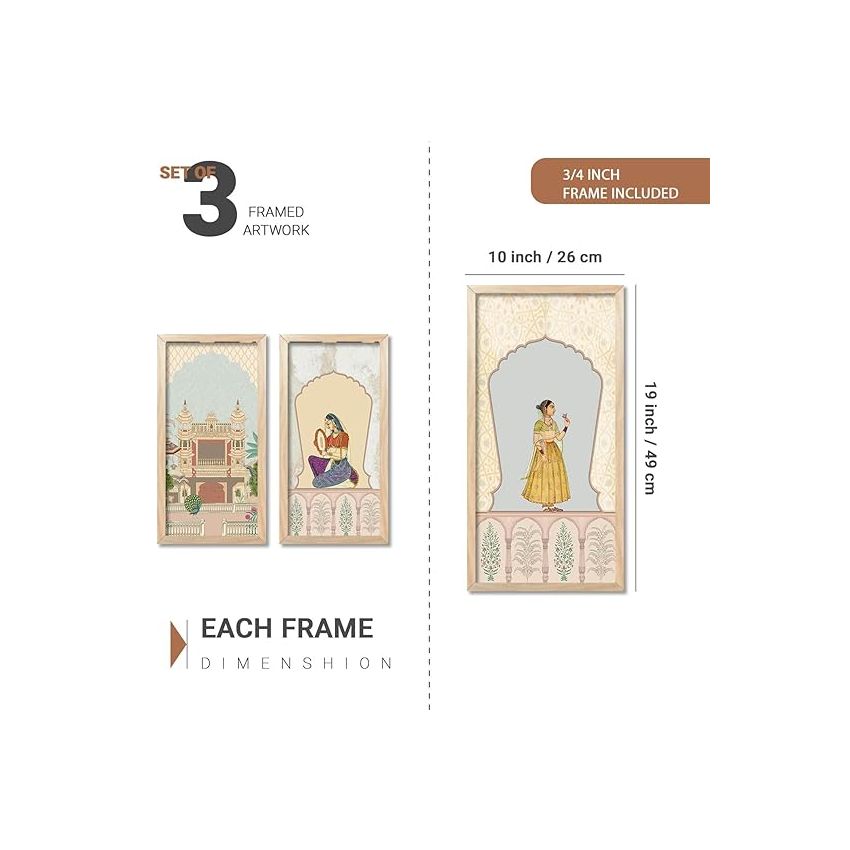 kotart Traditional Indian Pichwai (10X19 INCH, D) (10X19 INCH, B)