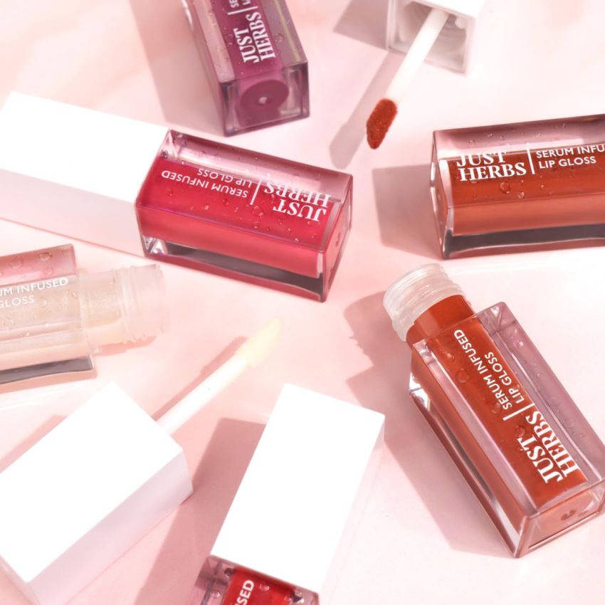 Just Herbs Serum Infused Lip Gloss for Women, Lightweight Non-Sticky High Glossy Moisturizing and Hydrating Lip Gloss 3 ml