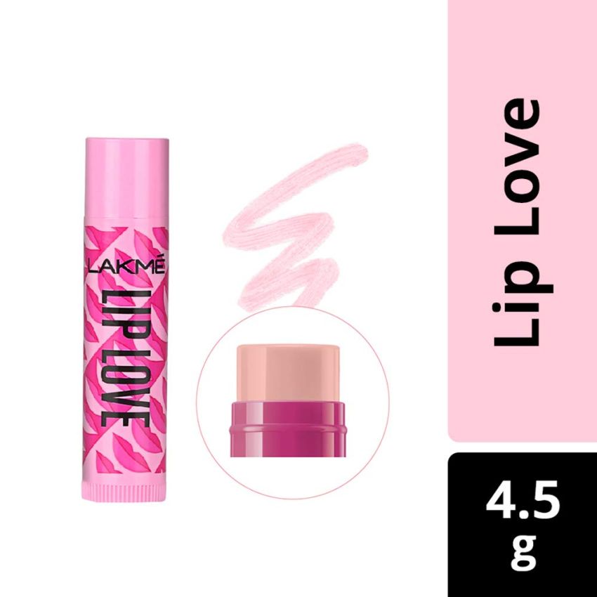 LAKMÉ Lip Love Spf 15 Lip Balm For Soft, Smooth, And Moisturised Lips, 4.5Gm-Insta Pink,1 Count
