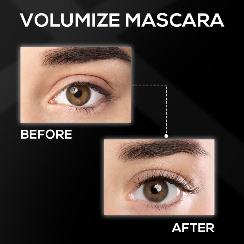 RENEE Volumax Mascara Black 10ml | Quick Dry, Waterproof, Long Lasting Weightless Formula | Volumizes, Lengthens & Conditions the Lashes With Intense Color | 360 - Degree Wand for Clump Free Application
