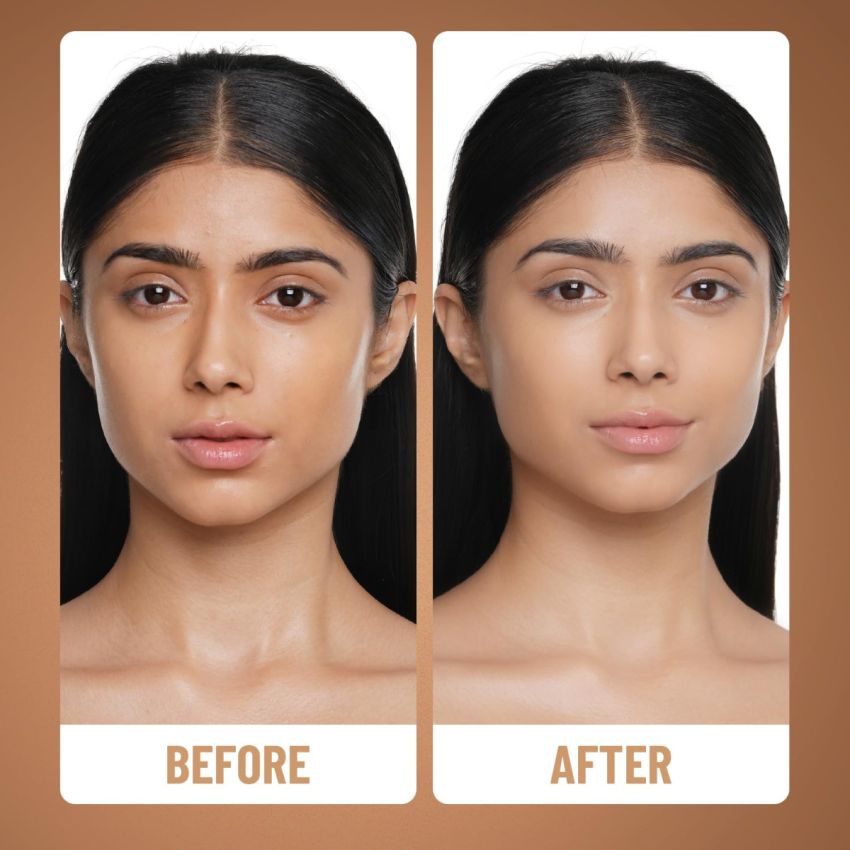 SWISS BEAUTY High Performance Foundation | Water-Resistant | Medium To Buildable Coverage | Lightweight | Easy To Blend | With Vitamin C & Niacinamide | Natural Buff, 55G - Liquid