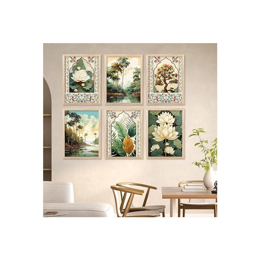 kotart traditional wall paintings for home decor paintings wall hanging frames with glass, HD digital prints with frmaes Size - (10x13, J)