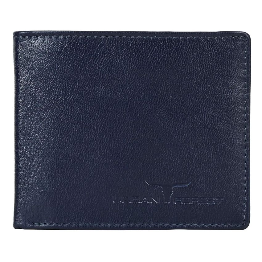 URBAN FOREST James Leather Wallet Combo for Men - Classic Blue Men's Leather Wallet, Keyring & Pen Combo Gift Set for Men