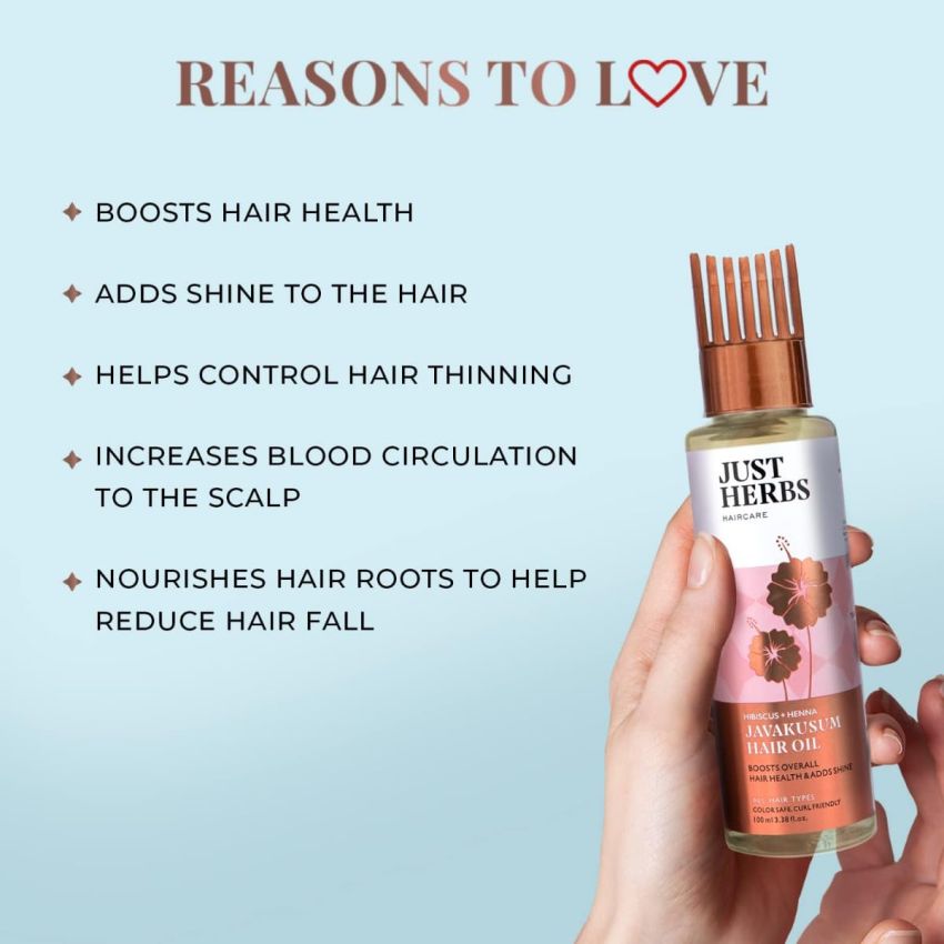 Just Herbs Javakusum Hair Oil, 100ml