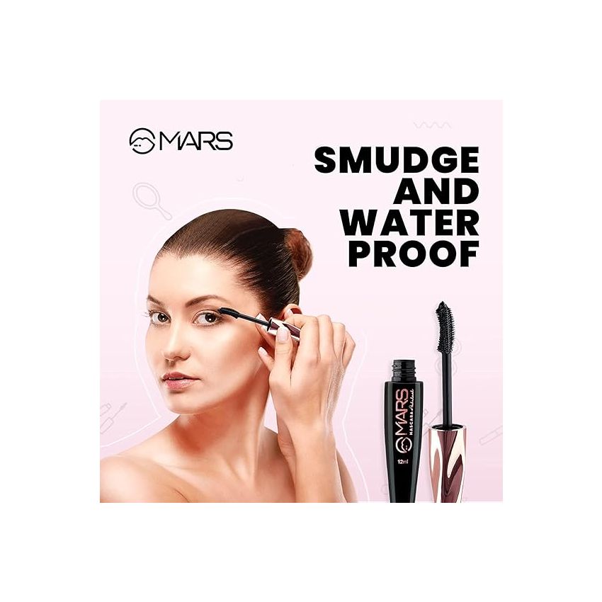 MARS Ultra Curl Long lasting Fabulash Mascara (12ml) MARS Ultra Curl Fabulash Mascara and MARS Kohl Of Fame Upto 12 Hours Stay Kajal (0.35 gm)