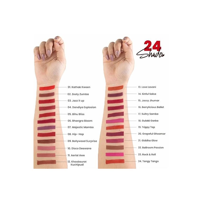 MARS Creamy Matte Long Lasting Lipstick for Women | Creamy Lipstick | Single Swipe Application | Smooth & Light Weight (3.2 gm) (01-Kathak Kween)