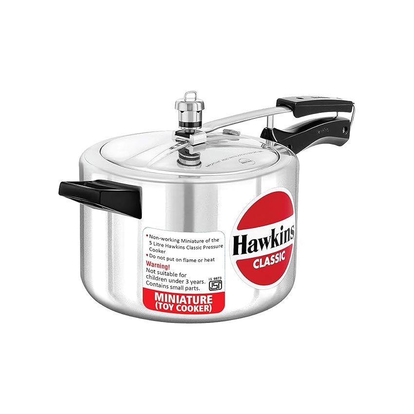 Hawkins Miniature Cooker, Toy Cooker for Kids, Mini Cooker, Small Cooker for Kids, Silver (MIN)