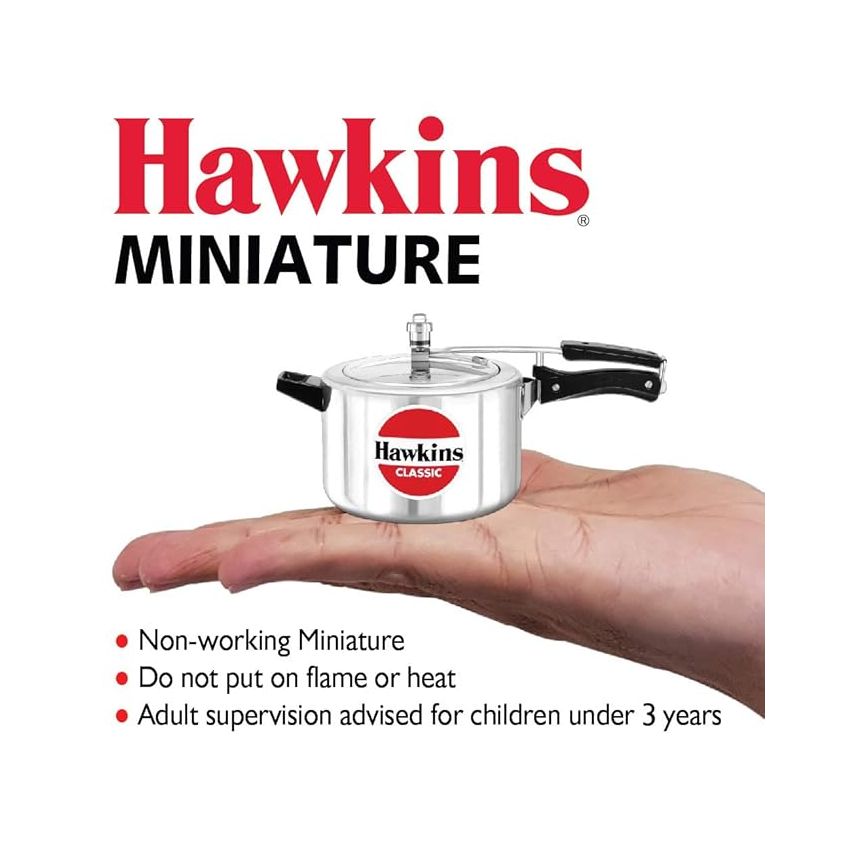 Hawkins Miniature Cooker, Toy Cooker for Kids, Mini Cooker, Small Cooker for Kids, Silver (MIN)