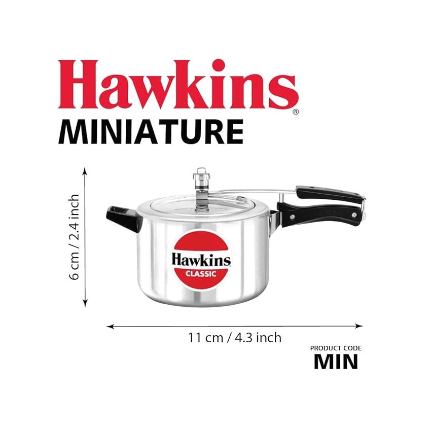 Hawkins Miniature Cooker, Toy Cooker for Kids, Mini Cooker, Small Cooker for Kids, Silver (MIN)