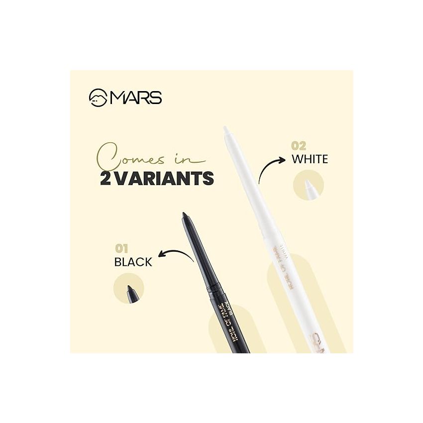 MARS Kohl of Fame Up to 12 Hours Stay Kajal | Smudgeproof & Waterproof | Long Lasting (0.35g)