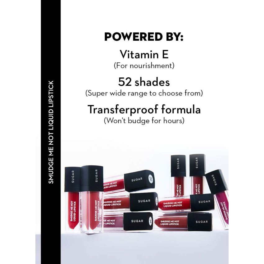 SUGAR Cosmetics Kohl Of Honour Intense Kajal, 01 Black Out (Black) and Smudge Me Not Liquid Mini Lipstick - 01 Brazen Raisin