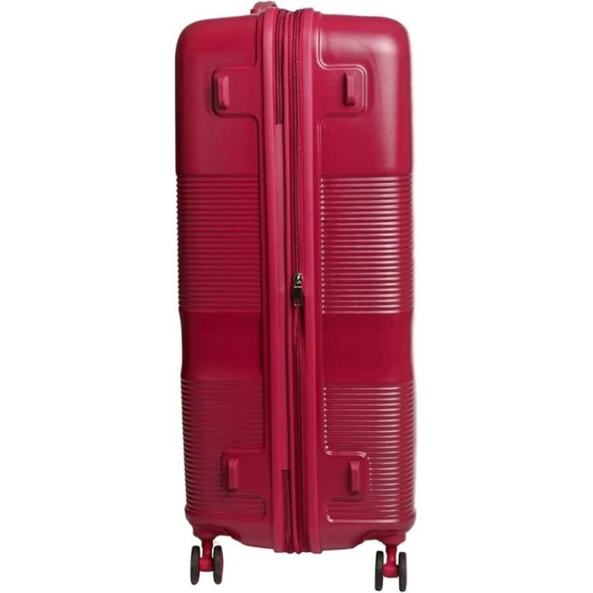 American Tourister Krypton 55 Cms Polycarbonate Hardsided Small Cabin Luggage|Speed_Wheel 8 Wheel Suitcase|Trolley Bag, Red