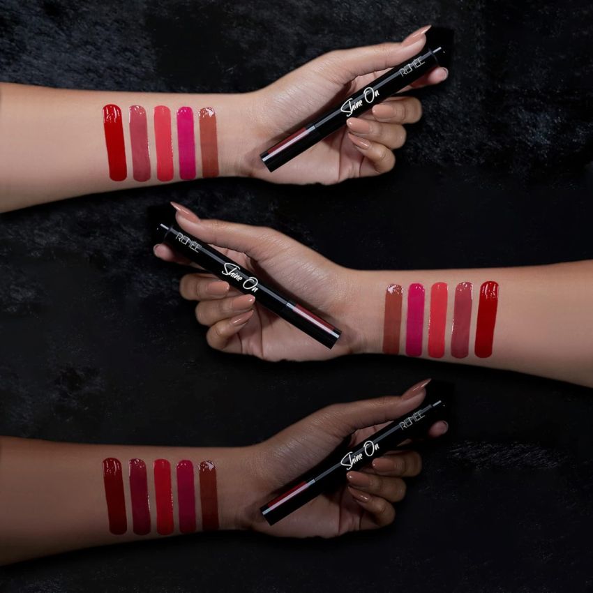 RENEE Shine on Lip Lacquer Scarlet Spark 1.8ml - Long Lasting, Lightweight, Non Drying & Non Sticky, High Gloss, Intense Color & Glassy Shine