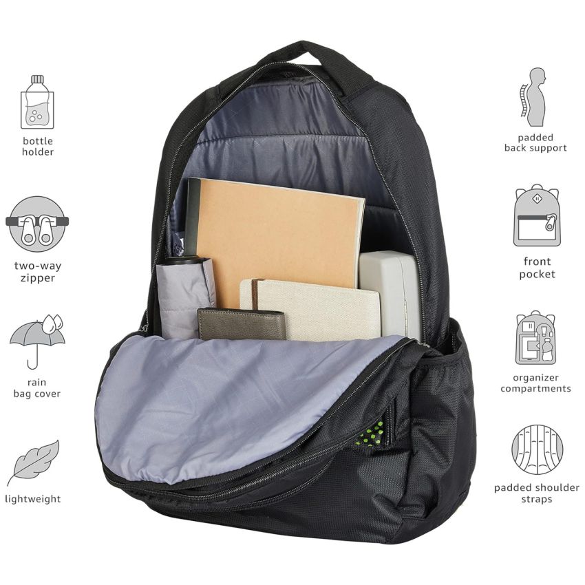 American Tourister Mist 29 Ltrs Large Size Casual Backpack- Black