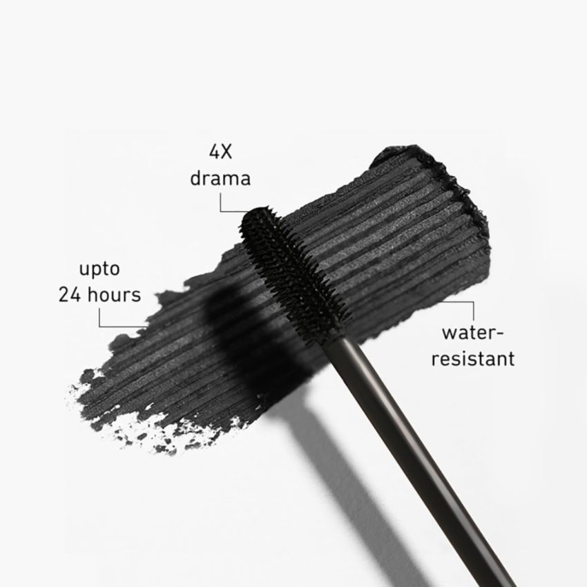 Plum Lash Drama 1-4-All Mascara | Length + Curl + Volume + Definition | 100% Vegan & Cruelty Free | 01 Black