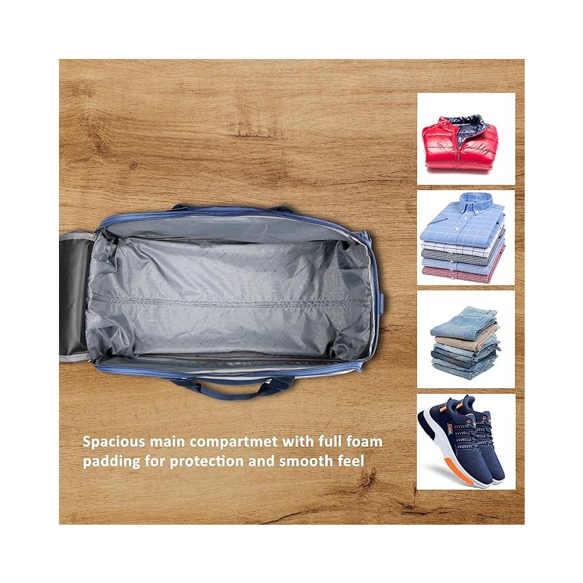 Lavie Sport Lino Wheel Duffel Bag | 2 Wheel Duffle Bag | Built to Last Wheels and Trolley