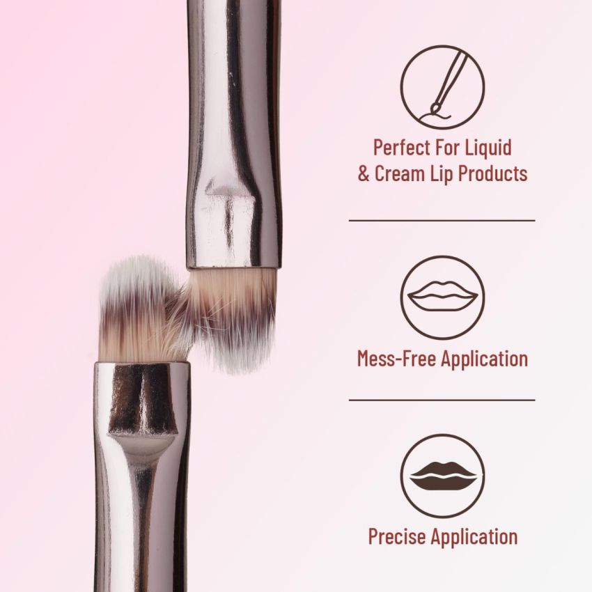 Swiss Beauty Lip Brush with Soft & Synthetic Bristles | Ideal for Cream and Liquid products | Easy to hold & Precise application
