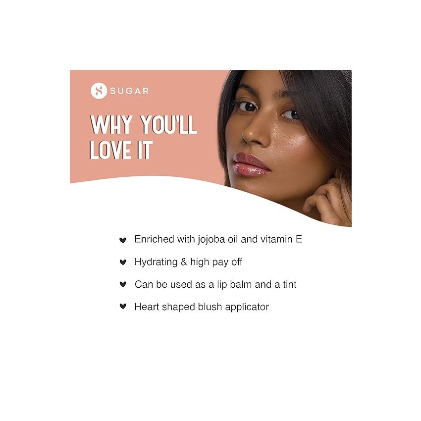 SUGAR Cosmetics - Time To Shine - Lip Gloss - 10 Princess Aurora (Golden beige with Shimmer) - 4.5 gms - High Shine Lip Gloss with Jojoba Oil