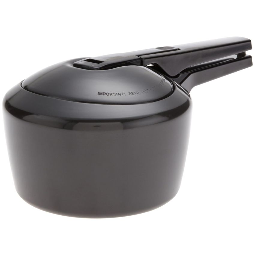 Hawkins Futura 2 Litre Pressure Cooker, Hard Anodised Inner Lid Pressure Cooker, Small Cooker, Black (FP20)