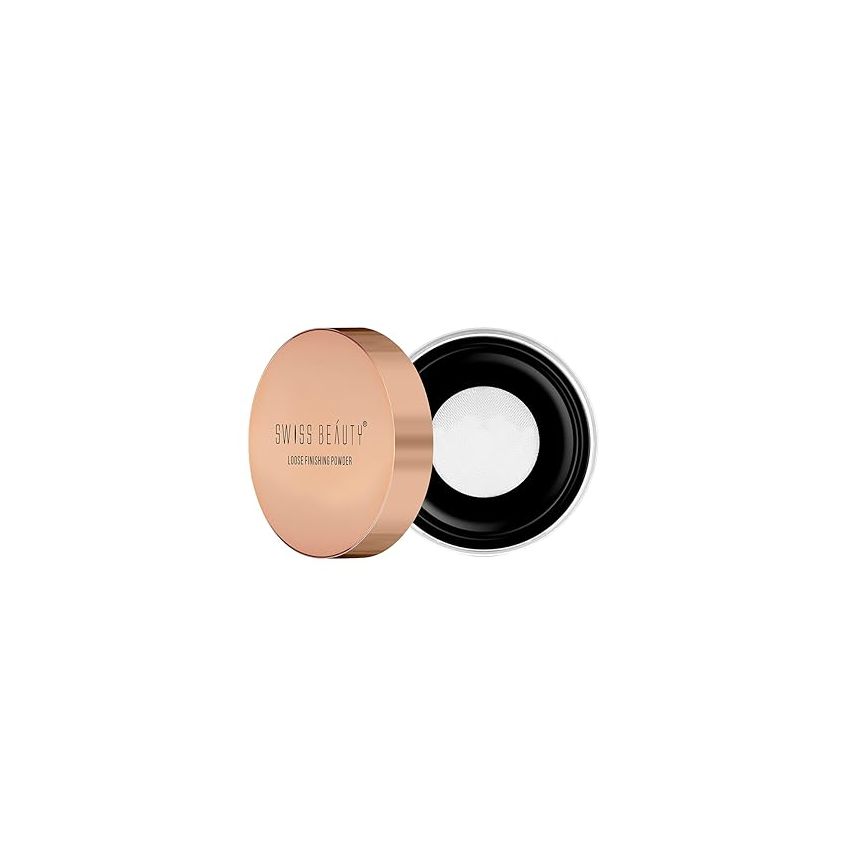 SWISS BEAUTY Ultra Fine Loose Finish Powder, Transparent, 8g