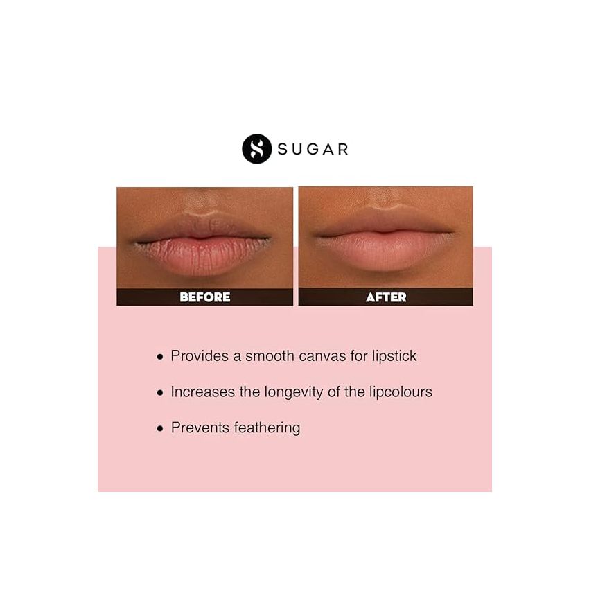 SUGAR Cosmetics - Seal The Show - Lip Primer - Lightweight Lip Primer with Hydrating Finish, For Longevity of Lip Colour