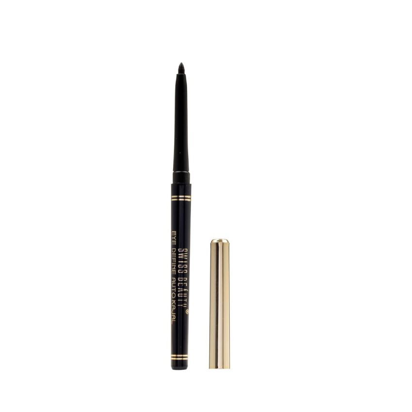 SWISS BEAUTY Eye Define Auto Kajal Pencil Longwear & Smudgeproof, Eye Makeup, Matte Finish - Sb-E3 Black, 0.35G Long Stay, Waterproof, Eye Kajal Pencil, Makeup Kajal Pencil, Longlasting, Light Weight