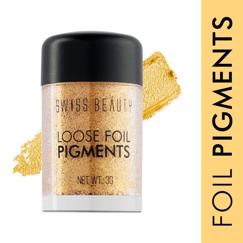 Swiss Beauty Loose Foil Pigments Eyeshadow, Eye Makeup, Shade-08, 3G