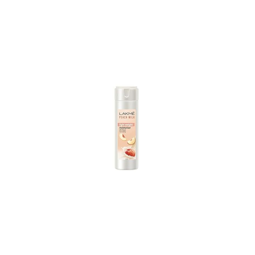 Lakme Peach Milk Face Moisturizer 120 ml, Daily Lightweight Lotion with Vitamin C & Vitamin E for Soft Glowing Skin - Non Oily 12h Moisture