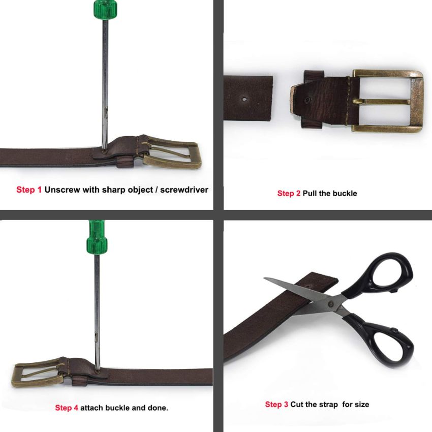 URBAN FOREST Luke Vintage Brown Leather Wallet & Brown Casual Leather Belt Combo Gift set for Men - Packed in Premium Wooden Box for Gifting