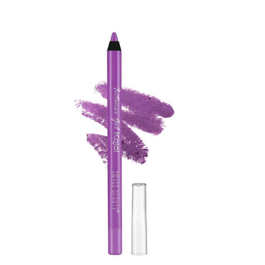 Swiss Beauty Intensegel Kajal Eyeliner, Eye Makeup, Magenta Magic, 1.2G