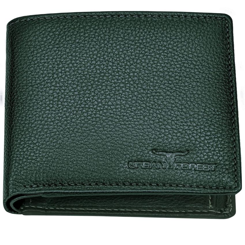 URBAN FOREST Mark Green Leather Wallet & Pen Combo Gift Set for Men