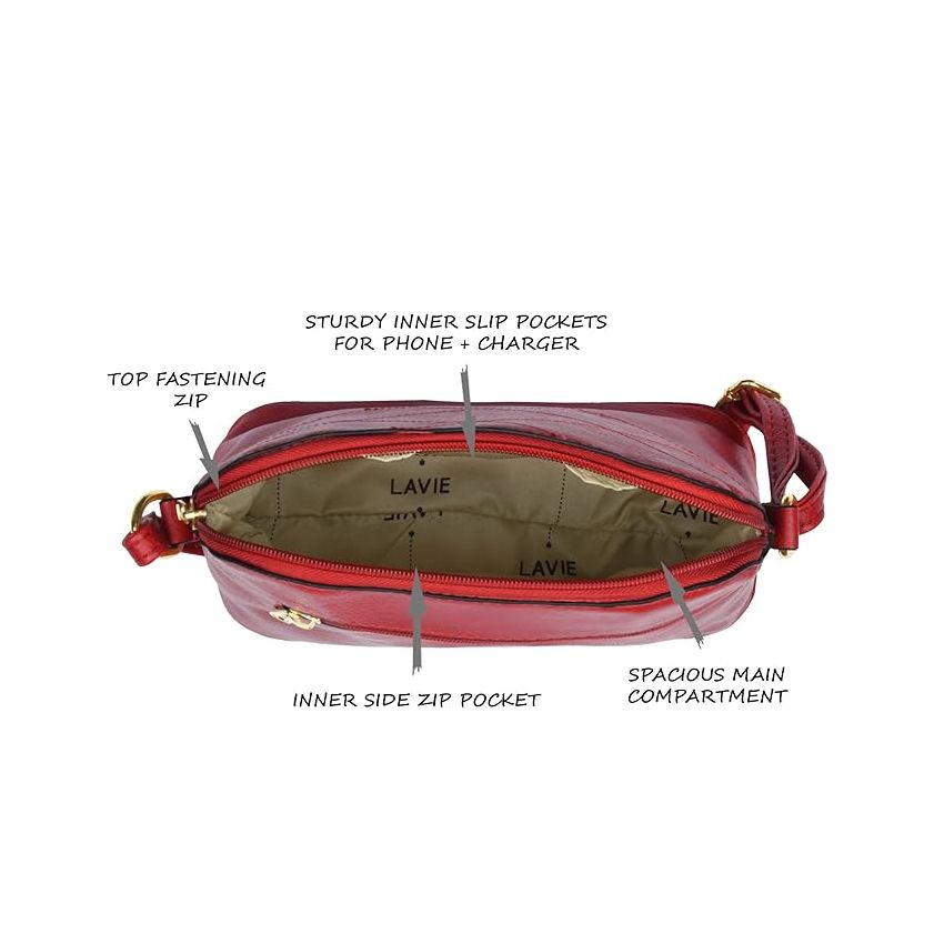 Lavie Women's Marma Dome Sling Bag | Ladies Purse Handbag