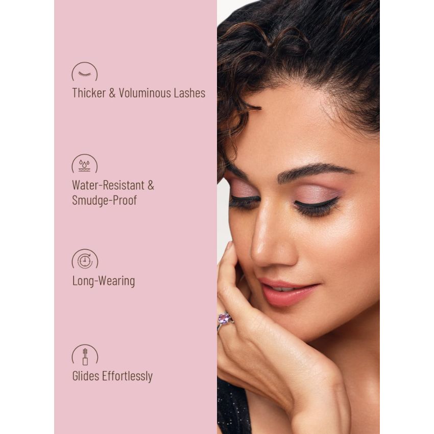 Swiss Beauty Waterproof Volume Mascara | Smudge Proof Curling Mascara For Eye Makeup | Jet Black, 8.5Ml |