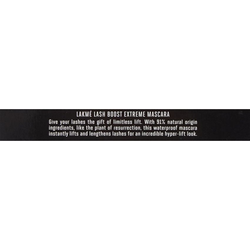 Lakme Lash Boost Extreme Mascara - Black, 10 ml