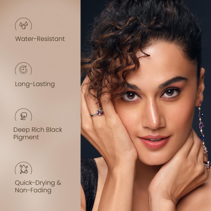 Swiss Beauty Waterproof Liquid Black Eyeliner | Smudge Proof, Transfer Proof Eye Liner for Eye Makeup |Black, 4ml |