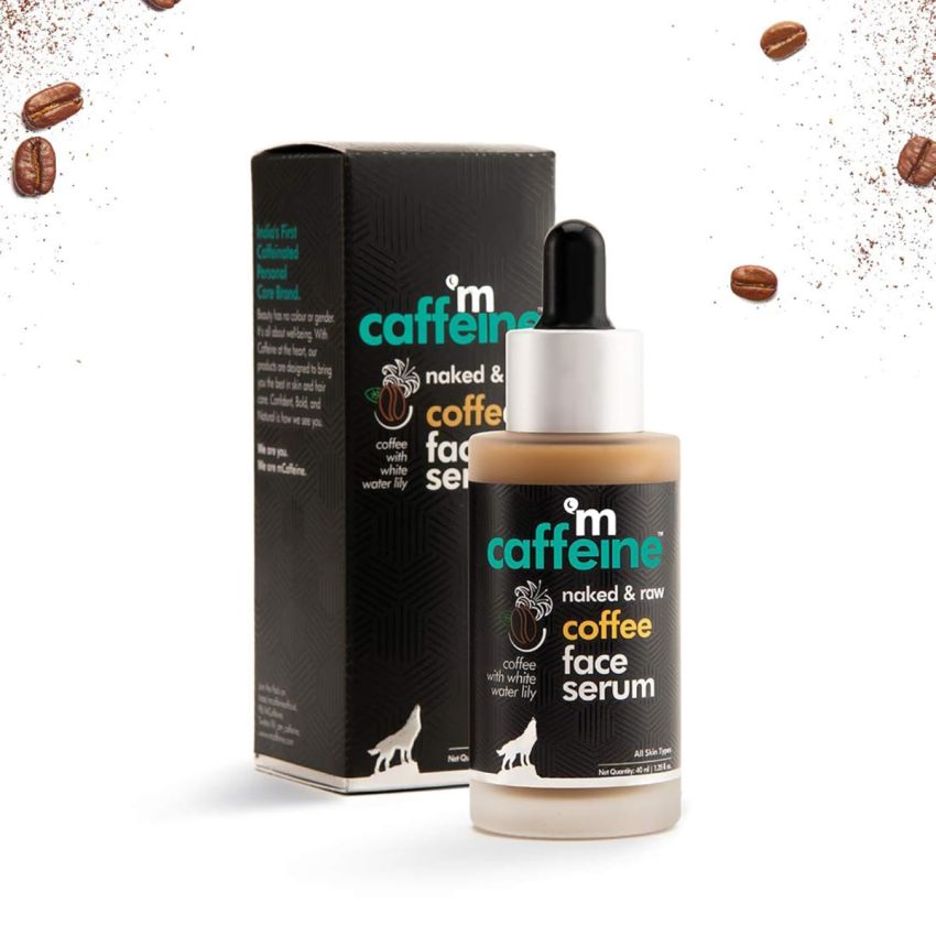 Mcaffeine Coffee Hydrating Face Serum For Glowing Skin, Reduces Dark Spots, Pigmentation & Protects From Sun Damage For Unisex, 40ml