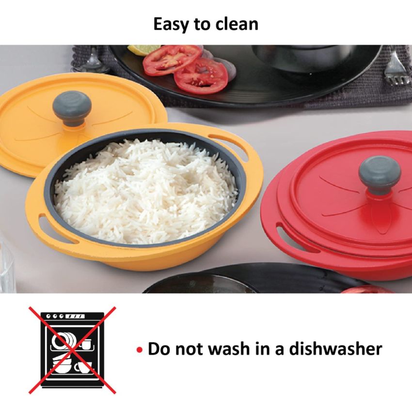 Hawkins Aluminium 0.75 liter Mini Casserole with Lid, Round Series Die-Cast Pan for Cooking, Reheating, Serving and Storing, Grey (Mcrg75)