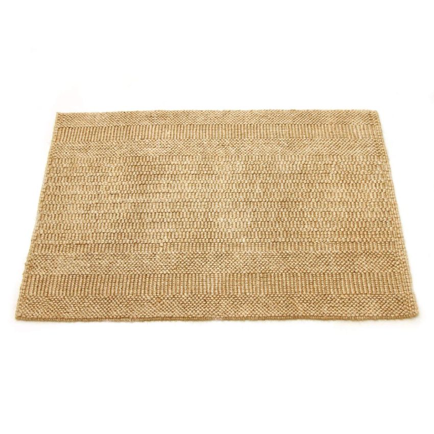 Onlymat Natural Jute Non-Slip Rectangular Meditition Mat For Home, Yoga, Sitting, Entarance-(90 X 60Cm)-Beige