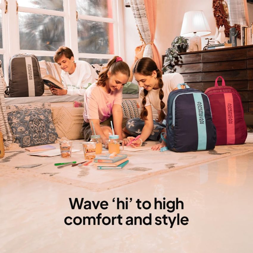 American Tourister WAVE 24 Ltrs Medium Polyester Casual Backpack