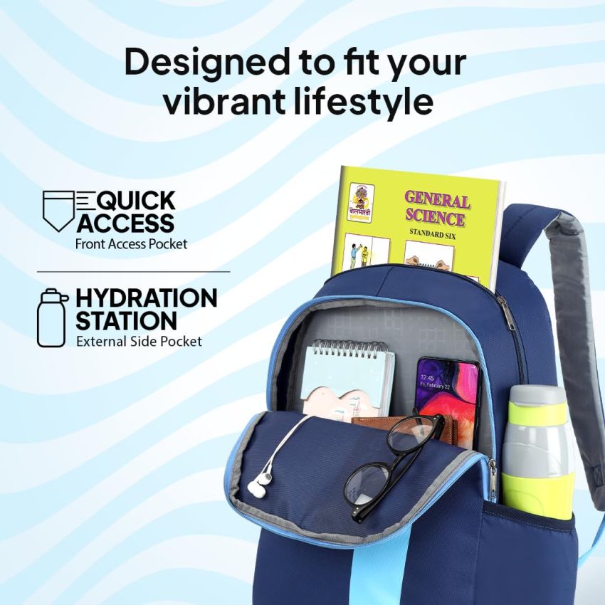American Tourister WAVE 24 Ltrs Medium Polyester Casual Backpack