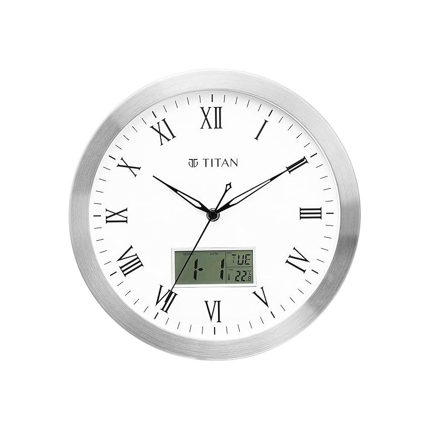 Titan Classic Silent Sweep Technology - 30 Cm X 30 Cm (Medium) - Analog, Metal, Multicolor