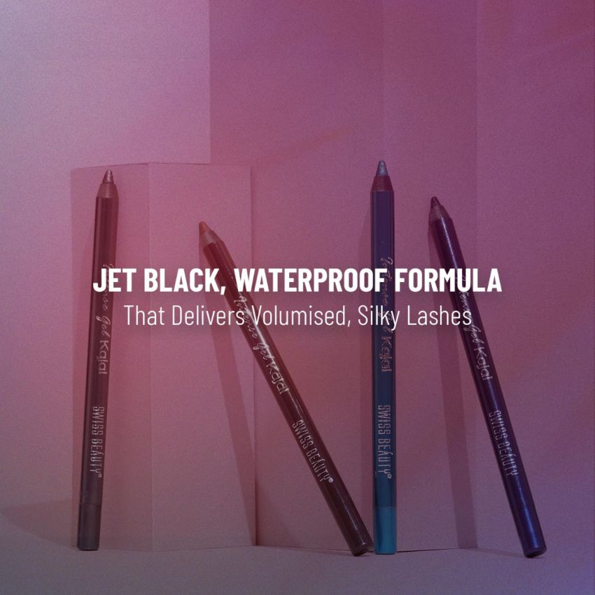 Swiss Beauty Intensegel Kajal Eyeliner, Eye Makeup, Metallic Bronze, 1.2G