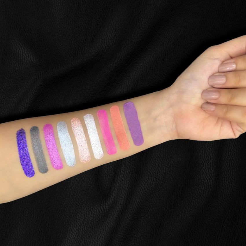 RENEE Fearless Eyeshadow Palettes – Metallic 12gm, Vibrant Shades, Travel Friendly, Long Lasting, Non Creasing, Easy-to-blend & Build Up For Eye-catching Extravagance Look with Effortlessly Transition From An Office To Glamorous Smoky Eye