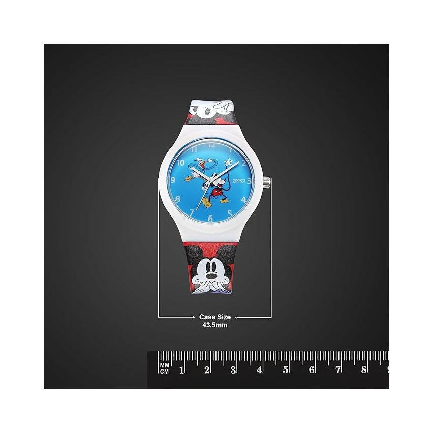 Zoop Disney Mickey Donald Interchangable Watch Set with Blue Dial & Multicoloured Strap for Boys Kids, from House of Titan