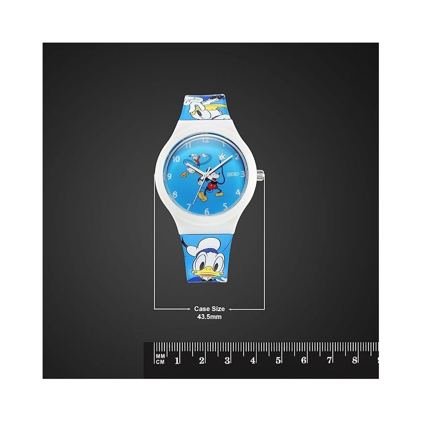 Zoop Disney Mickey Donald Interchangable Watch Set with Blue Dial & Multicoloured Strap for Boys Kids, from House of Titan