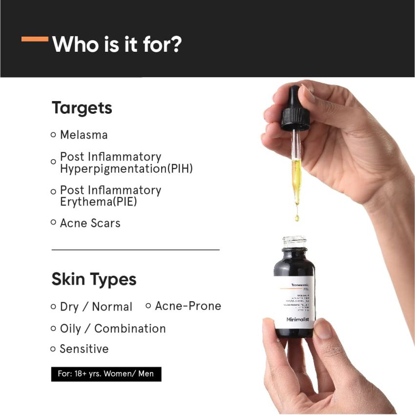 Minimalist 3% Tranexamic Acid Serum for Brighter, Clearer Skin | 30 ml