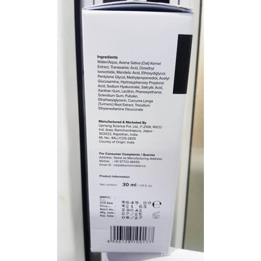 Minimalist 3% Tranexamic Acid Serum for Brighter, Clearer Skin | 30 ml