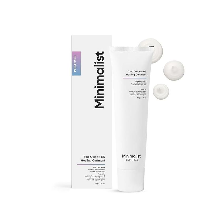 Minimalist Baby Rash Cream | Zinc Oxide + B5 Healing Ointment | Pediatrician Approved | For Drool & Diaper Rash | 50gm
