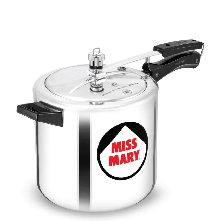 Hawkins Aluminium 7 Litre Miss Mary Pressure Cooker, Inner Lid Cooker, Silver (Mm70)
