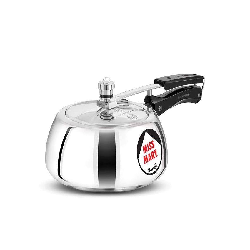 Hawkins 3 Litre Miss Mary Handi Pressure Cooker, Inner Lid Cooker, Silver (MMH30)